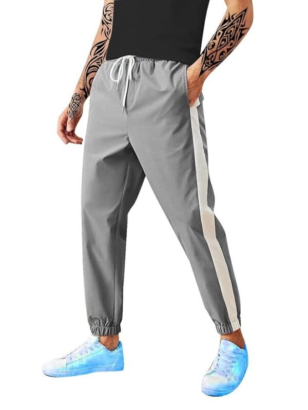LookMark Men's Slim Fit Solid Lycra Blend Full Elastic Sport Wear Running Gym Stretchable Jogger Track Pant