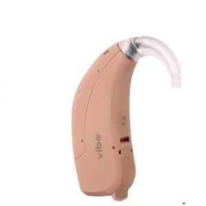 VIBE Vibe P4 Fully Digital Hearing Aid 4 Channel Pre configured Sound Profiles Siv_P4_1 Behind The Ear Hearing Aid (Beige)