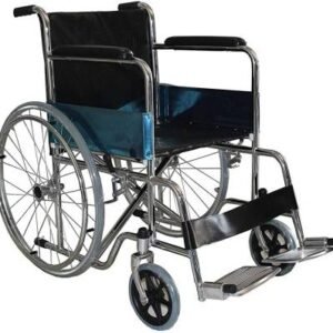 VMS Careline VWE-1016 Pneumatic Wheel Regular Foldable Wheelchair with Safety Belt Manual Wheelchair (Self-propelled Wheelchair)